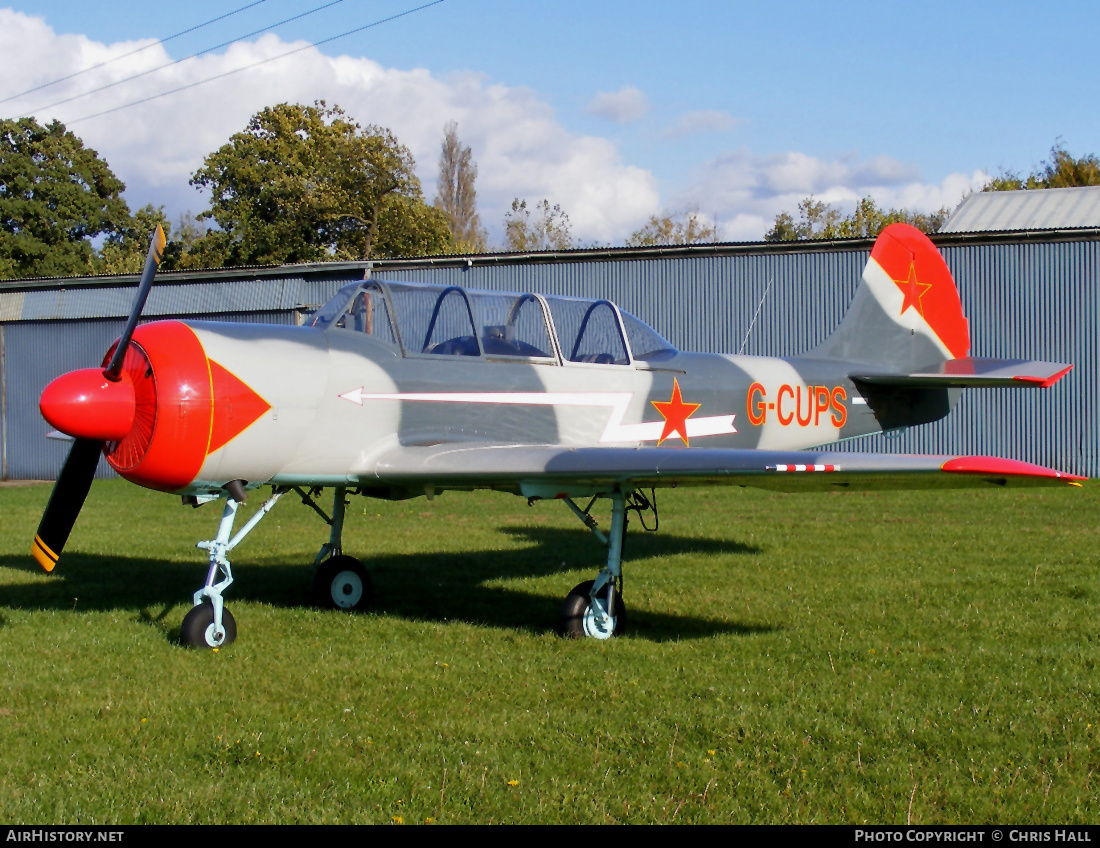 Aircraft Photo of G-CUPS | Yakovlev Yak-52 | Soviet Union - Air Force | AirHistory.net #400890