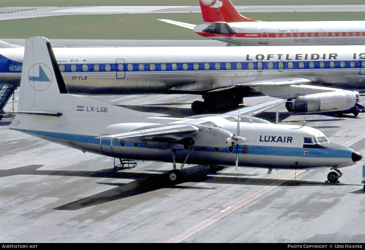 Aircraft Photo of LX-LGB | Fokker F27-100 Friendship | Luxair | AirHistory.net #400925