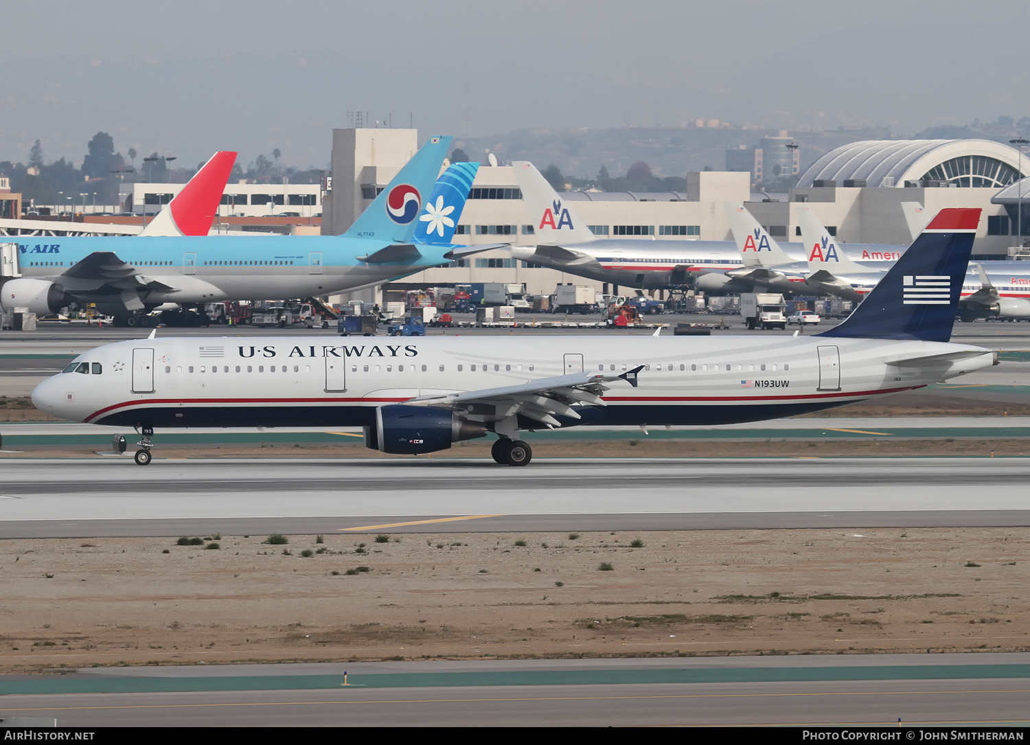 Aircraft Photo of N193UW | Airbus A321-211 | US Airways | AirHistory.net #400939