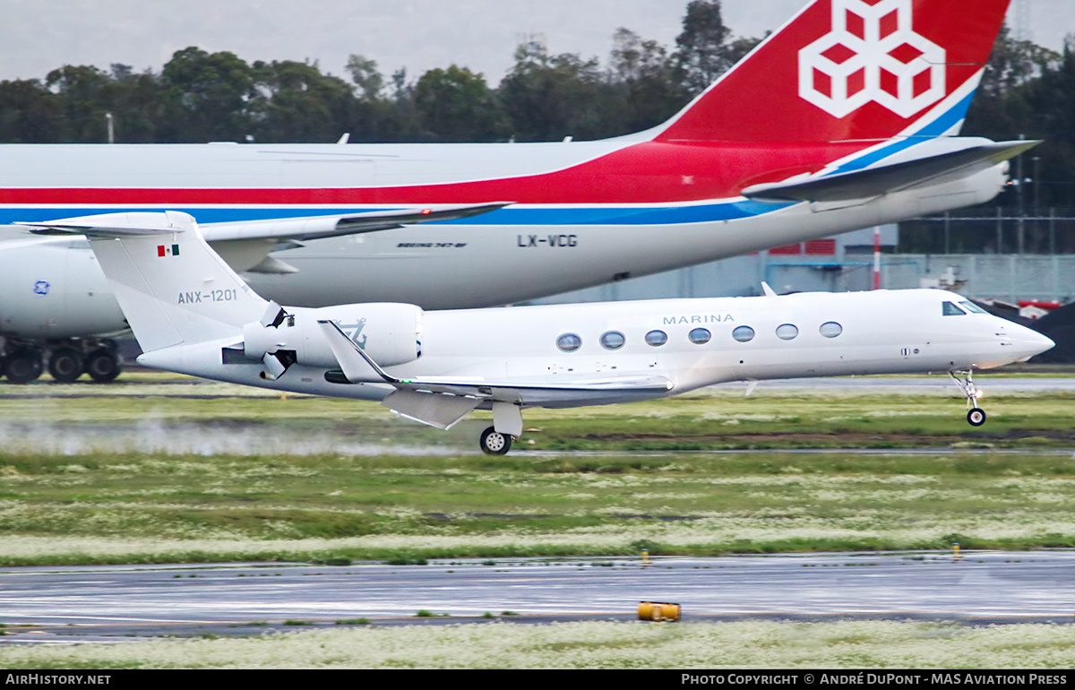 Aircraft Photo of ANX-1201 | Gulfstream Aerospace G-V-SP Gulfstream G550 | Mexico - Navy | AirHistory.net #400991