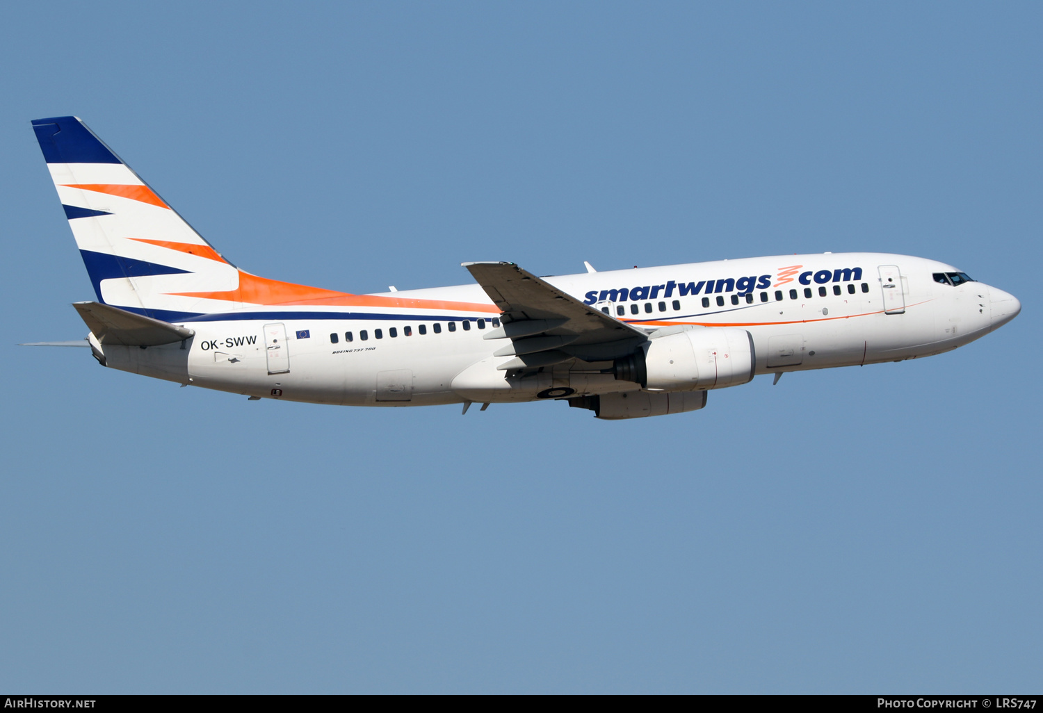 Aircraft Photo of OK-SWW | Boeing 737-7Q8 | Smartwings | AirHistory.net #401018