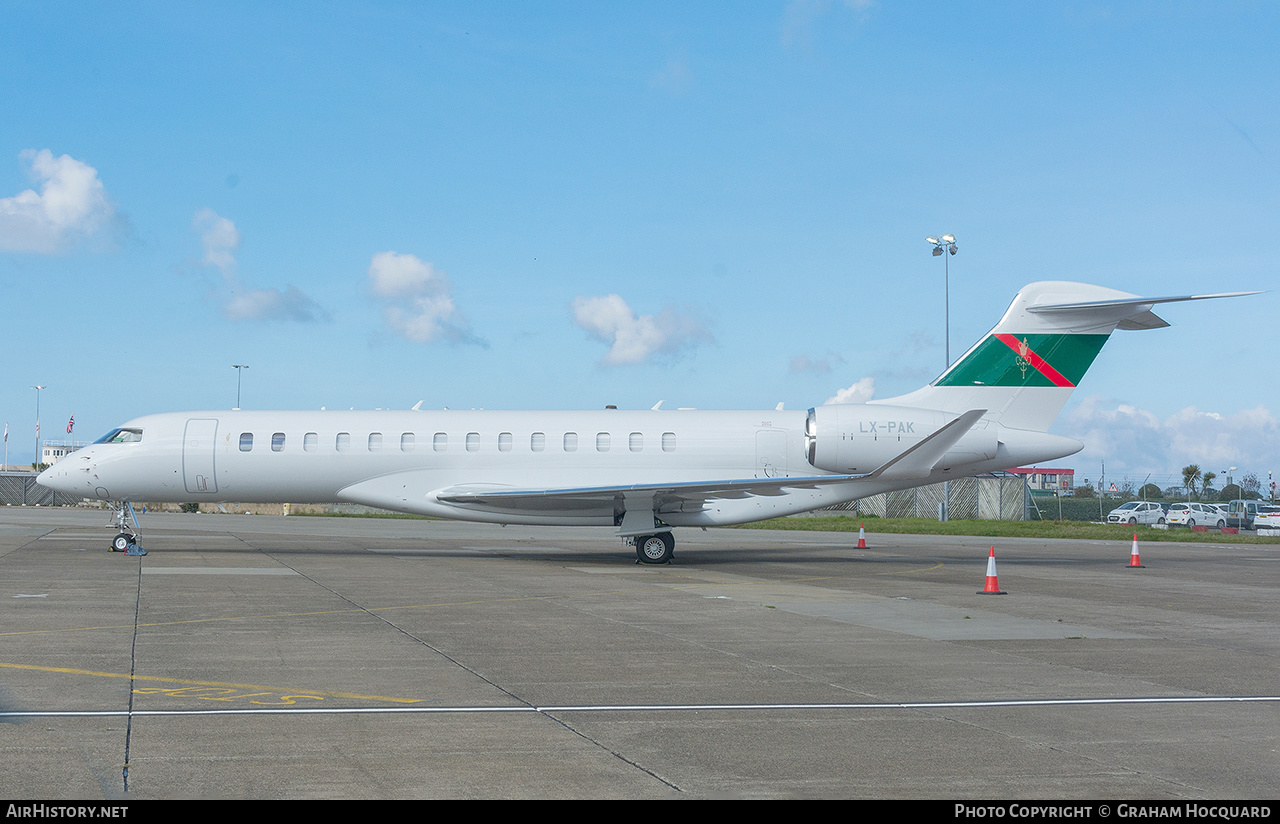 Aircraft Photo of LX-PAK | Bombardier Global 7500 (BD-700-2A12) | AirHistory.net #401079