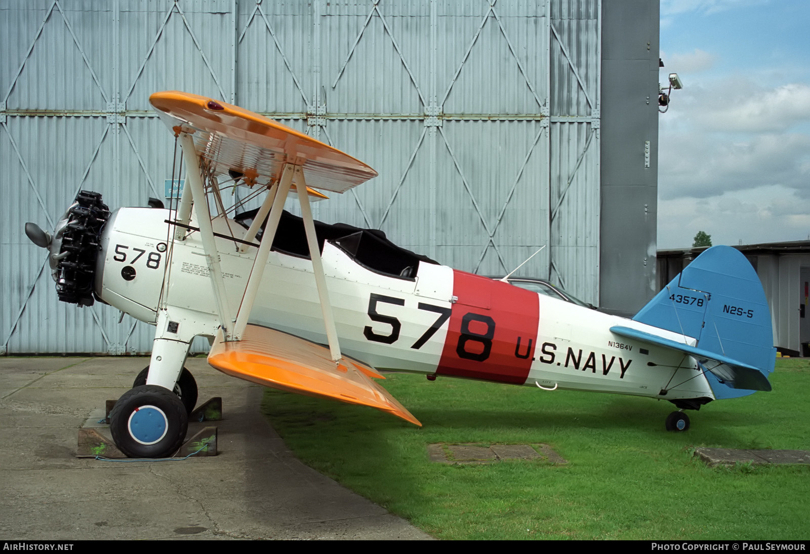 Aircraft Photo of N1364V / 43578 | Boeing N2S-5 Kaydet (E75) | USA - Navy | AirHistory.net #401097