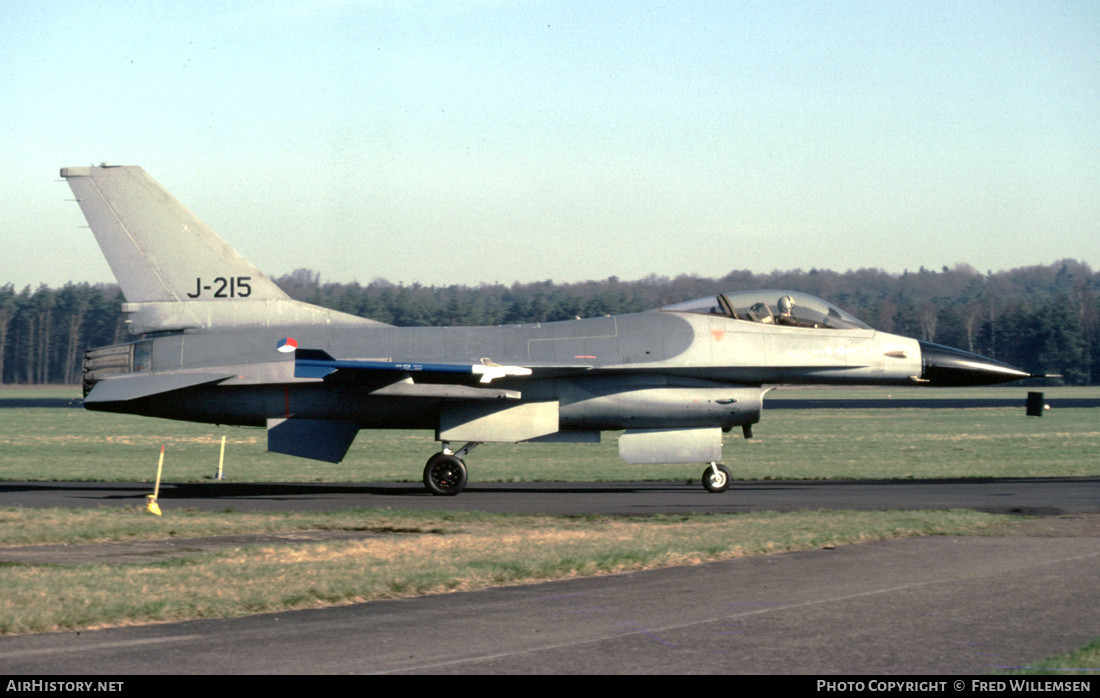 Aircraft Photo of J-215 | General Dynamics F-16A Fighting Falcon | Netherlands - Air Force | AirHistory.net #401134