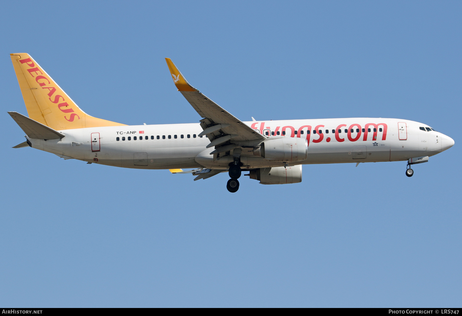 Aircraft Photo of TC-ANP | Boeing 737-82R | Pegasus Airlines | AirHistory.net #401148