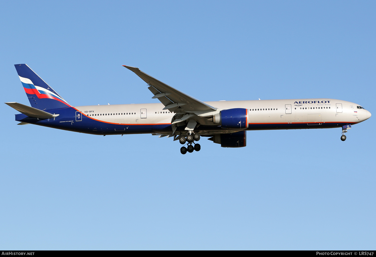 Aircraft Photo of VQ-BFK | Boeing 777-300/ER | Aeroflot - Russian Airlines | AirHistory.net #401149
