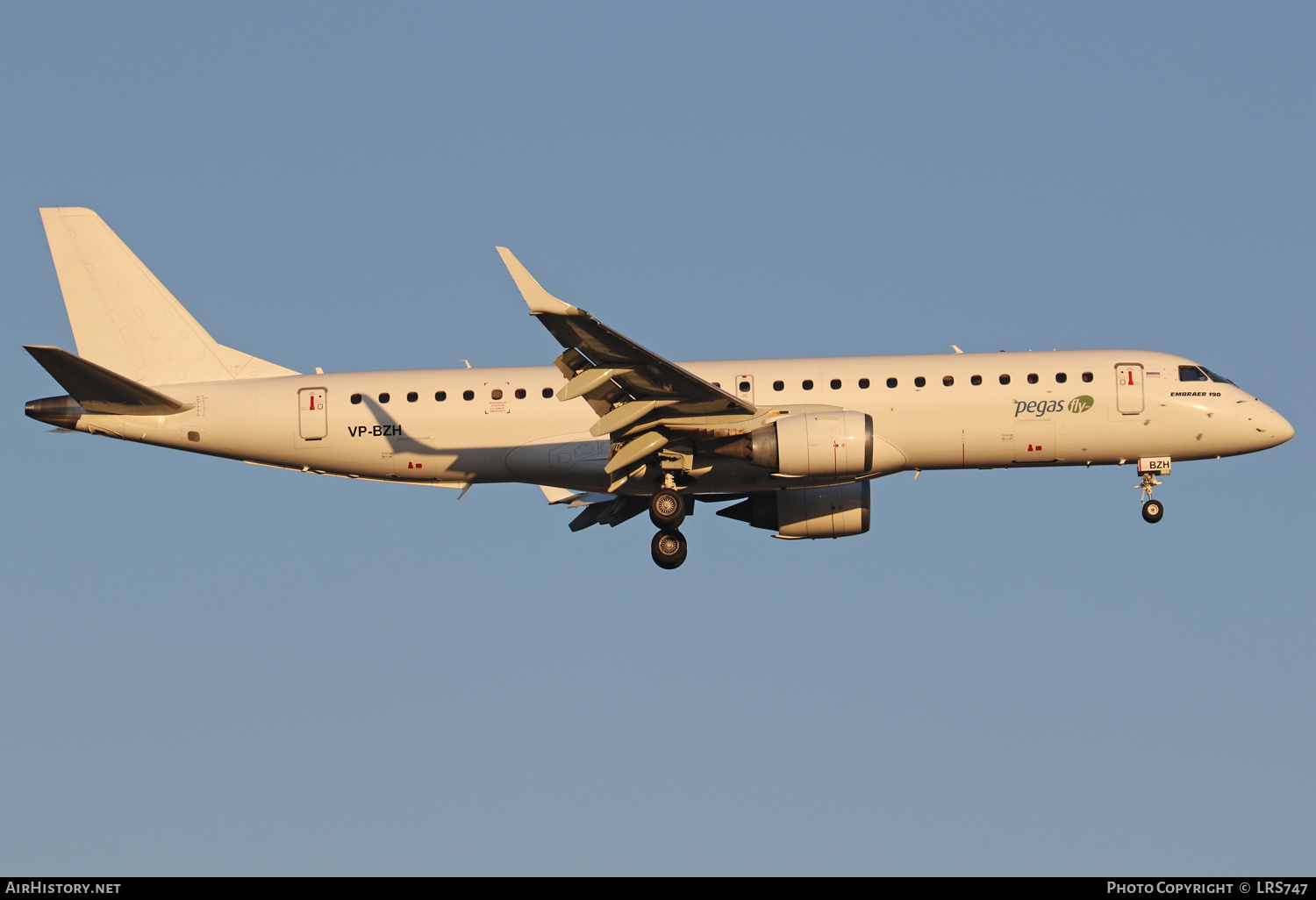 Aircraft Photo of VP-BZH | Embraer 190LR (ERJ-190-100LR) | Pegas Fly | AirHistory.net #401153