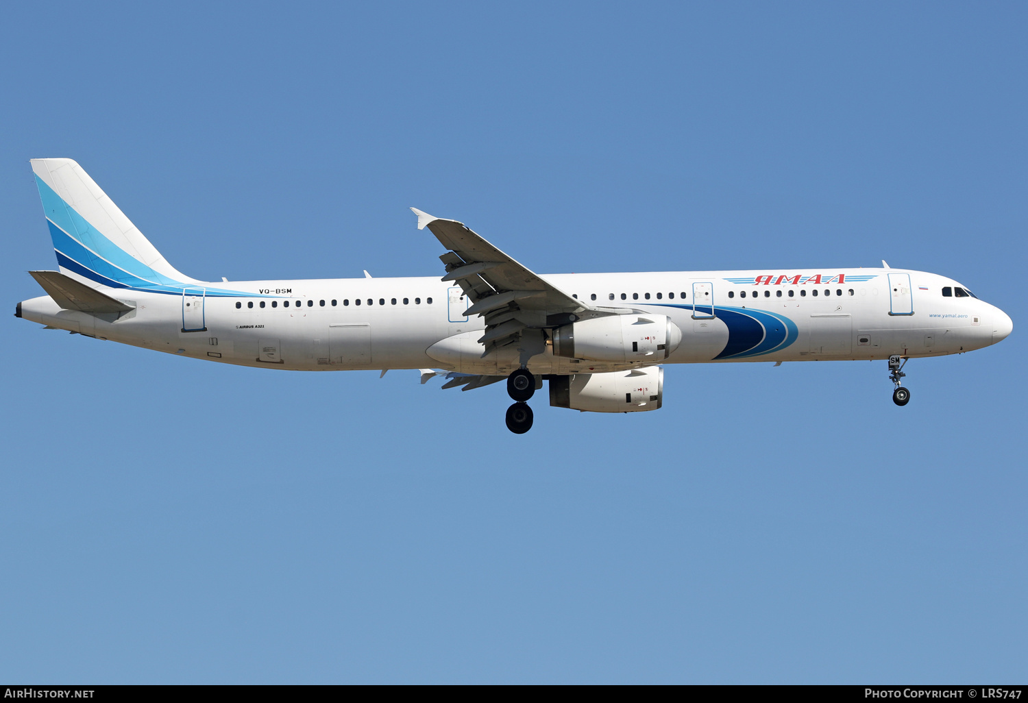 Aircraft Photo of VQ-BSM | Airbus A321-231 | Yamal Airlines | AirHistory.net #401162