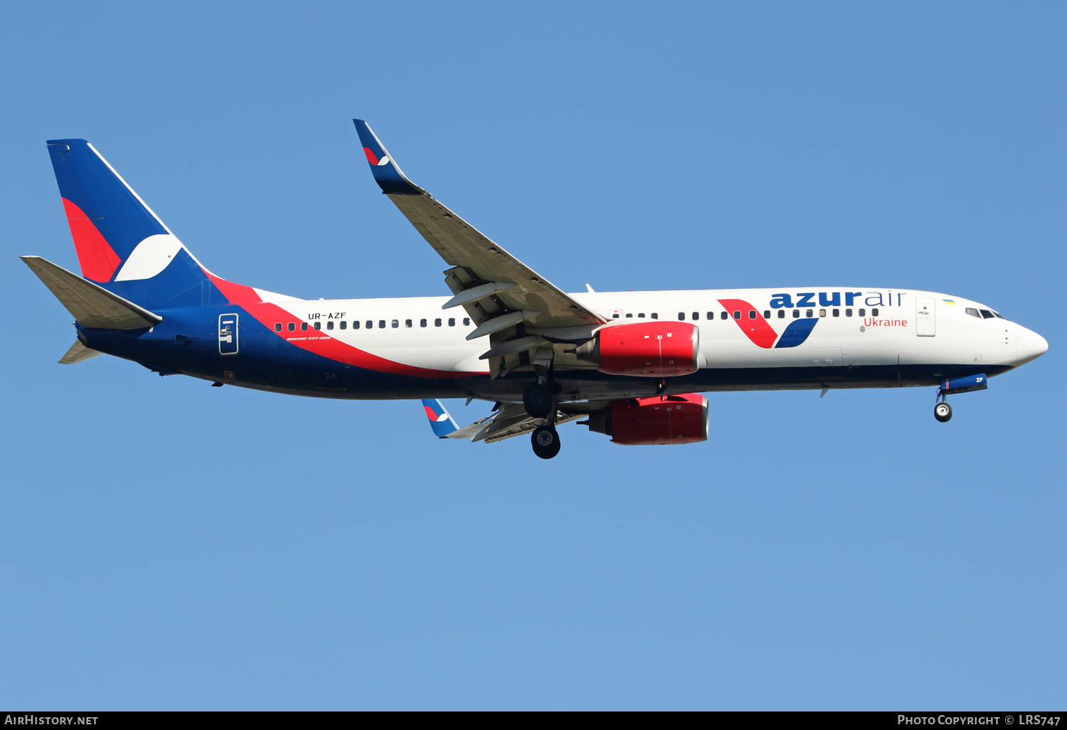Aircraft Photo of UR-AZF | Boeing 737-89L | Azur Air Ukraine | AirHistory.net #401165