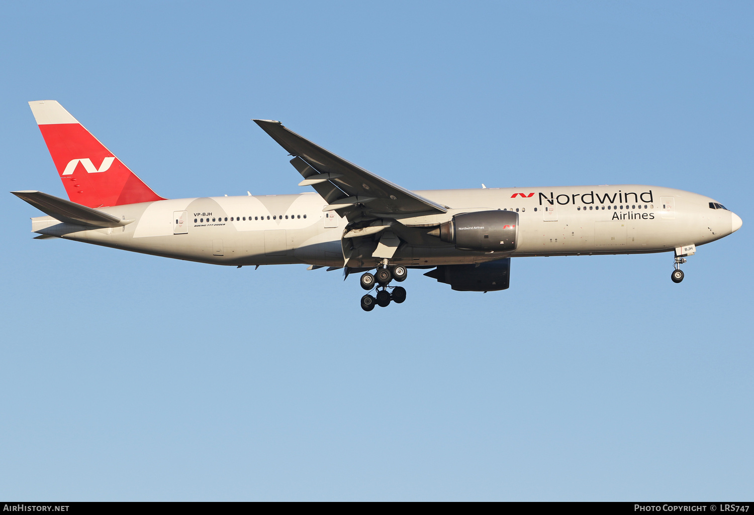 Aircraft Photo of VP-BJH | Boeing 777-212/ER | Nordwind Airlines | AirHistory.net #401172