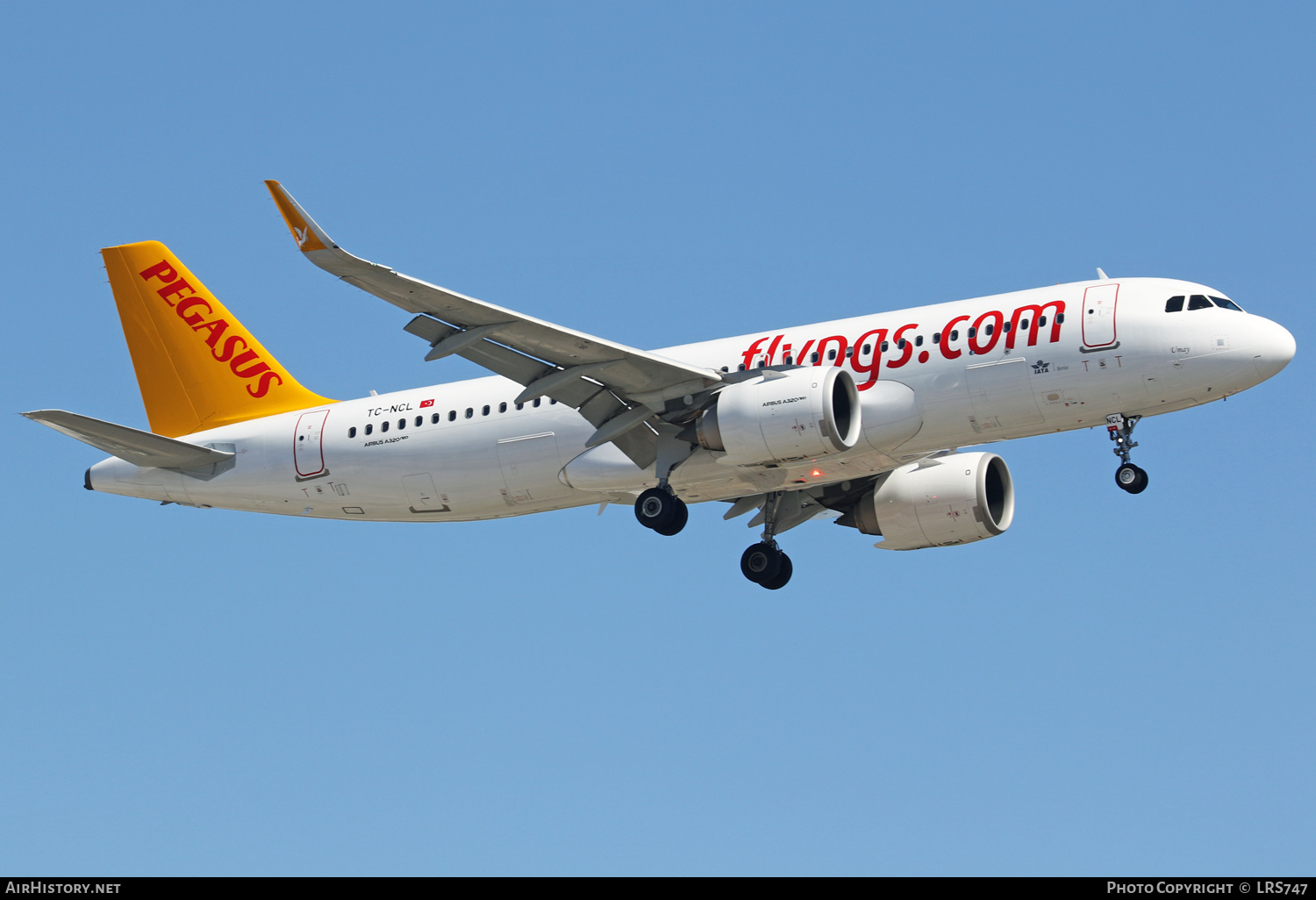Aircraft Photo of TC-NCL | Airbus A320-251N | Pegasus Airlines | AirHistory.net #401173