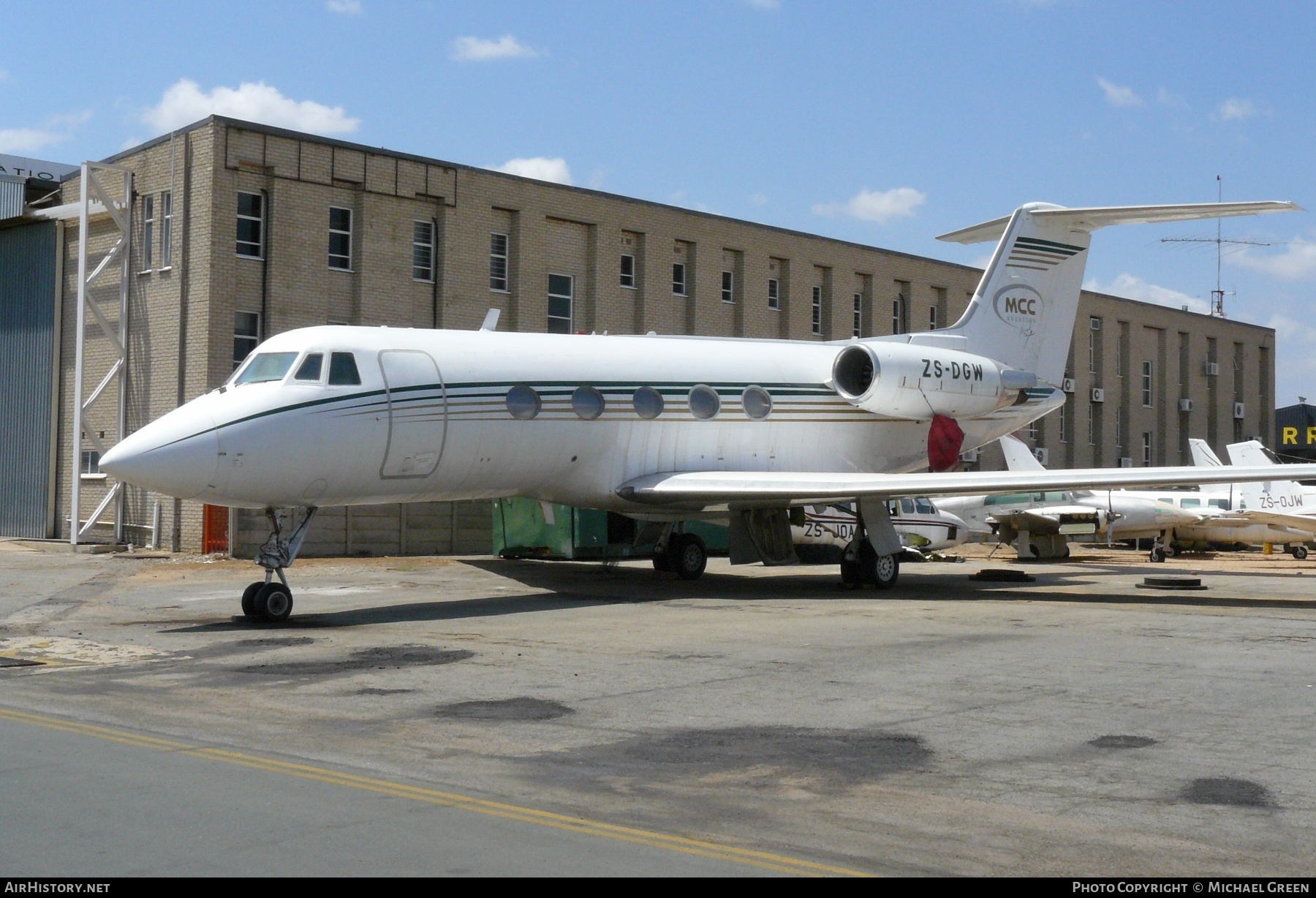 Aircraft Photo of ZS-DGW | Grumman American G-1159B Gulfstream II-B | MCC Aviation | AirHistory.net #401179