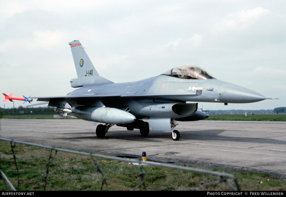 Aircraft Photo of J-141 | General Dynamics F-16A Fighting Falcon | Netherlands - Air Force | AirHistory.net #401180