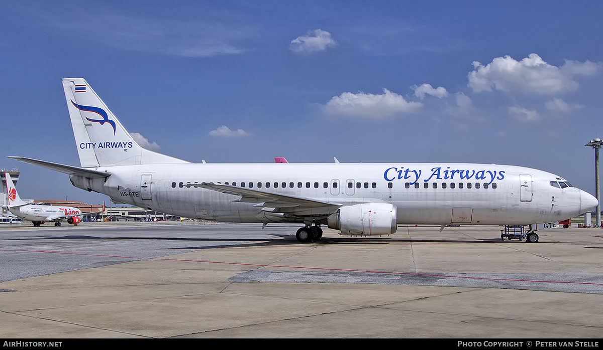 Aircraft Photo of HS-GTE | Boeing 737-4H6 | City Airways | AirHistory.net #401183