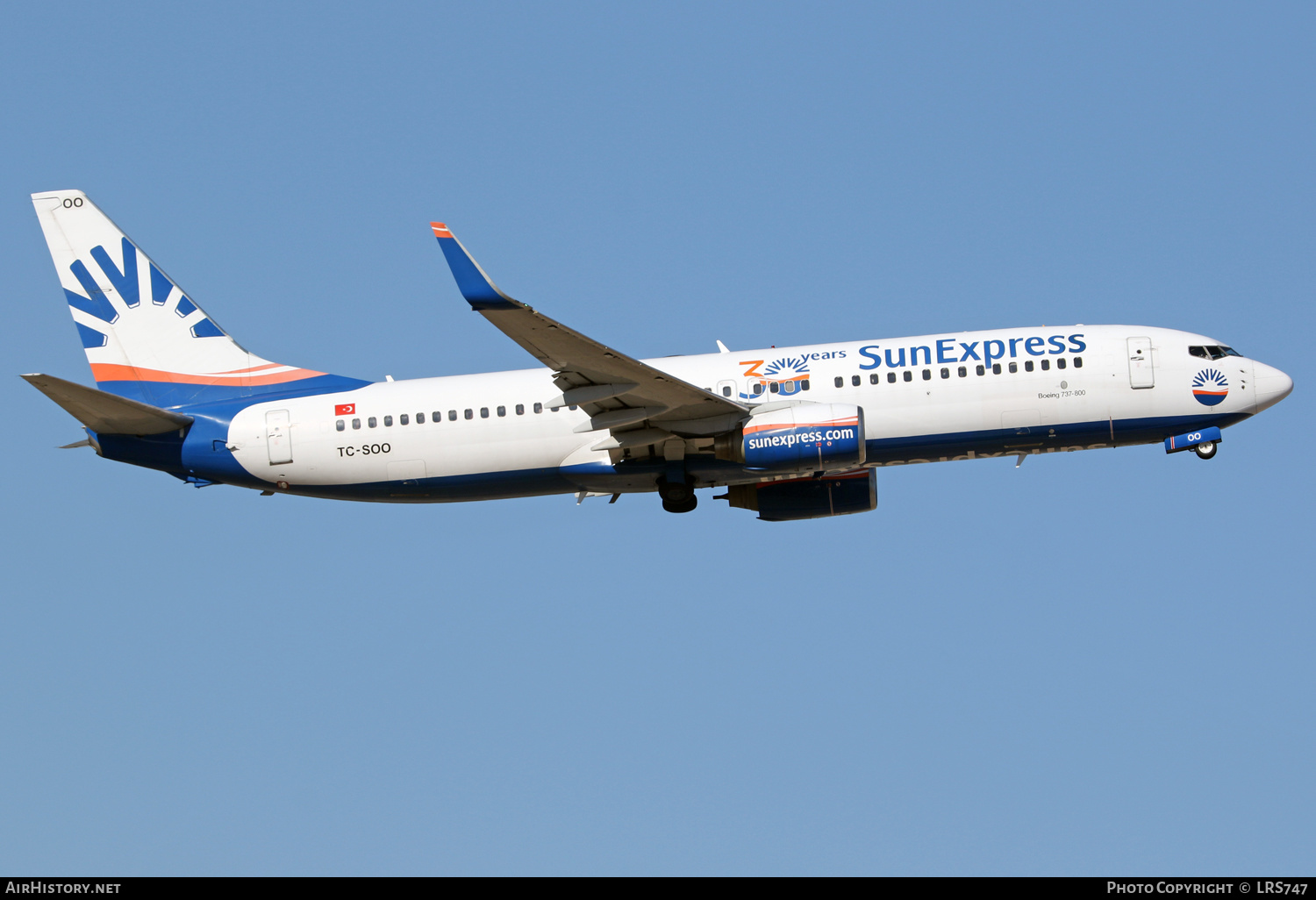 Aircraft Photo of TC-SOO | Boeing 737-8AS | SunExpress | AirHistory.net #401207