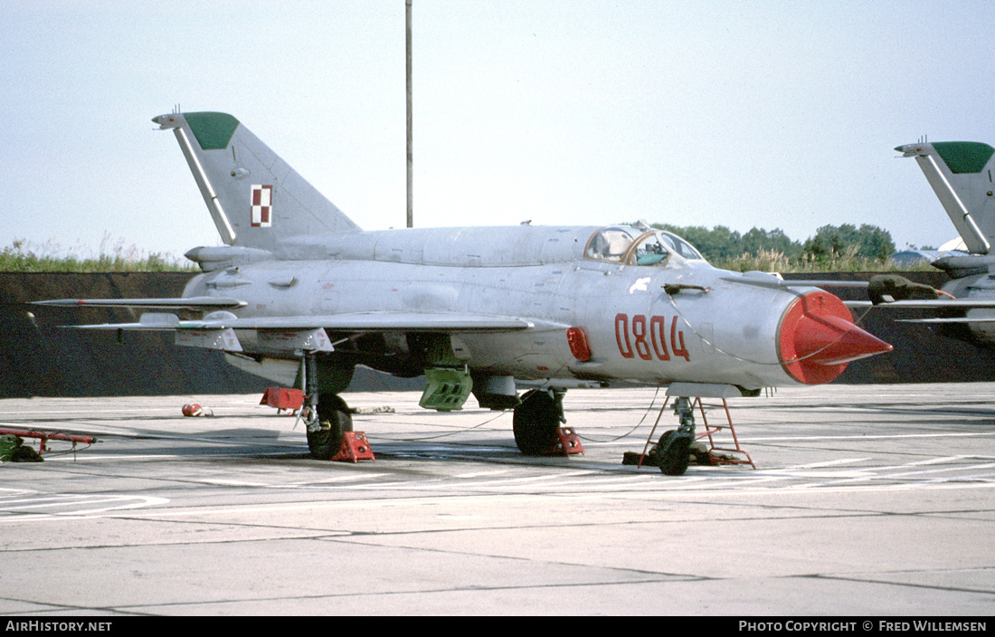 Aircraft Photo of 0804 | Mikoyan-Gurevich MiG-21bis | Poland - Navy | AirHistory.net #401208