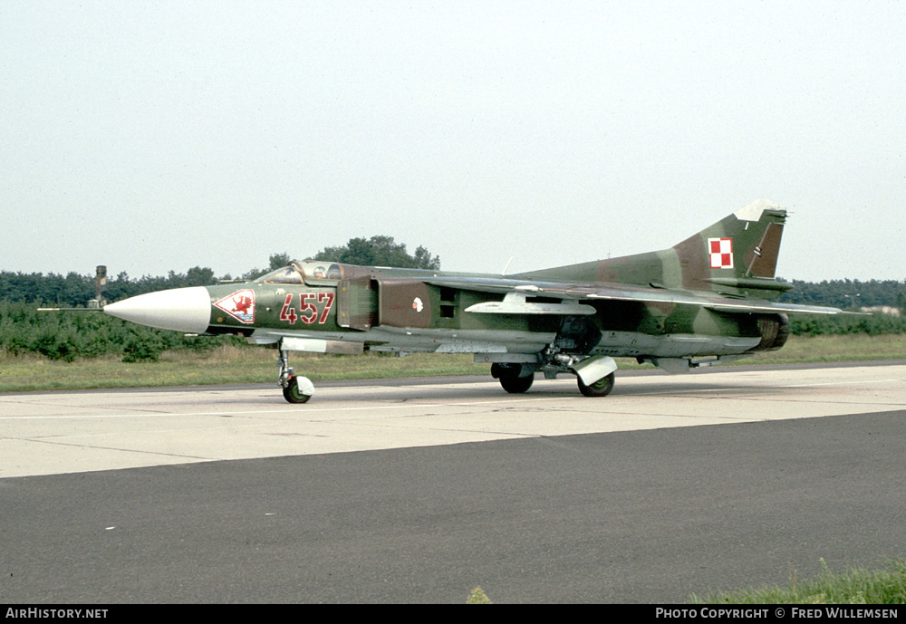 Aircraft Photo of 457 | Mikoyan-Gurevich MiG-23MF | Poland - Air Force | AirHistory.net #401214