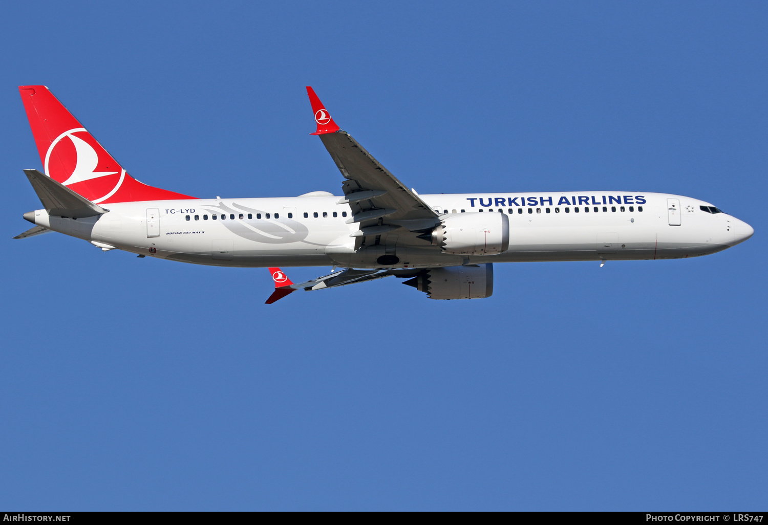 Aircraft Photo of TC-LYD | Boeing 737-9 Max 9 | Turkish Airlines | AirHistory.net #401238