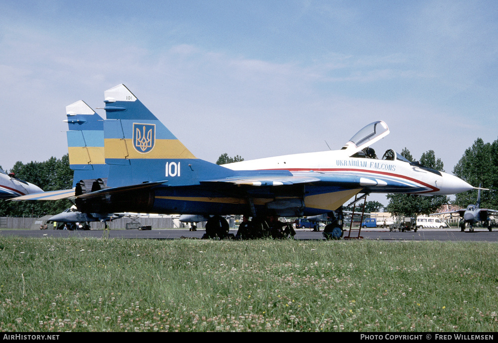 Aircraft Photo of 101 blue | Mikoyan-Gurevich MiG-29A (9-12A) | Ukraine - Air Force | AirHistory.net #401260