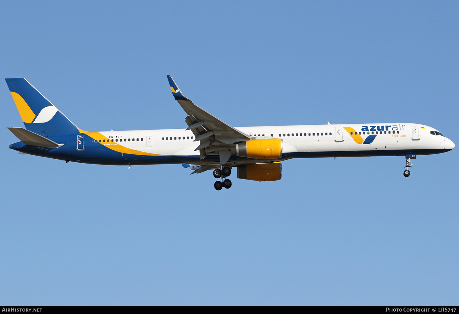 Aircraft Photo of UR-AZP | Boeing 757-3E7 | Azur Air Ukraine | AirHistory.net #401261