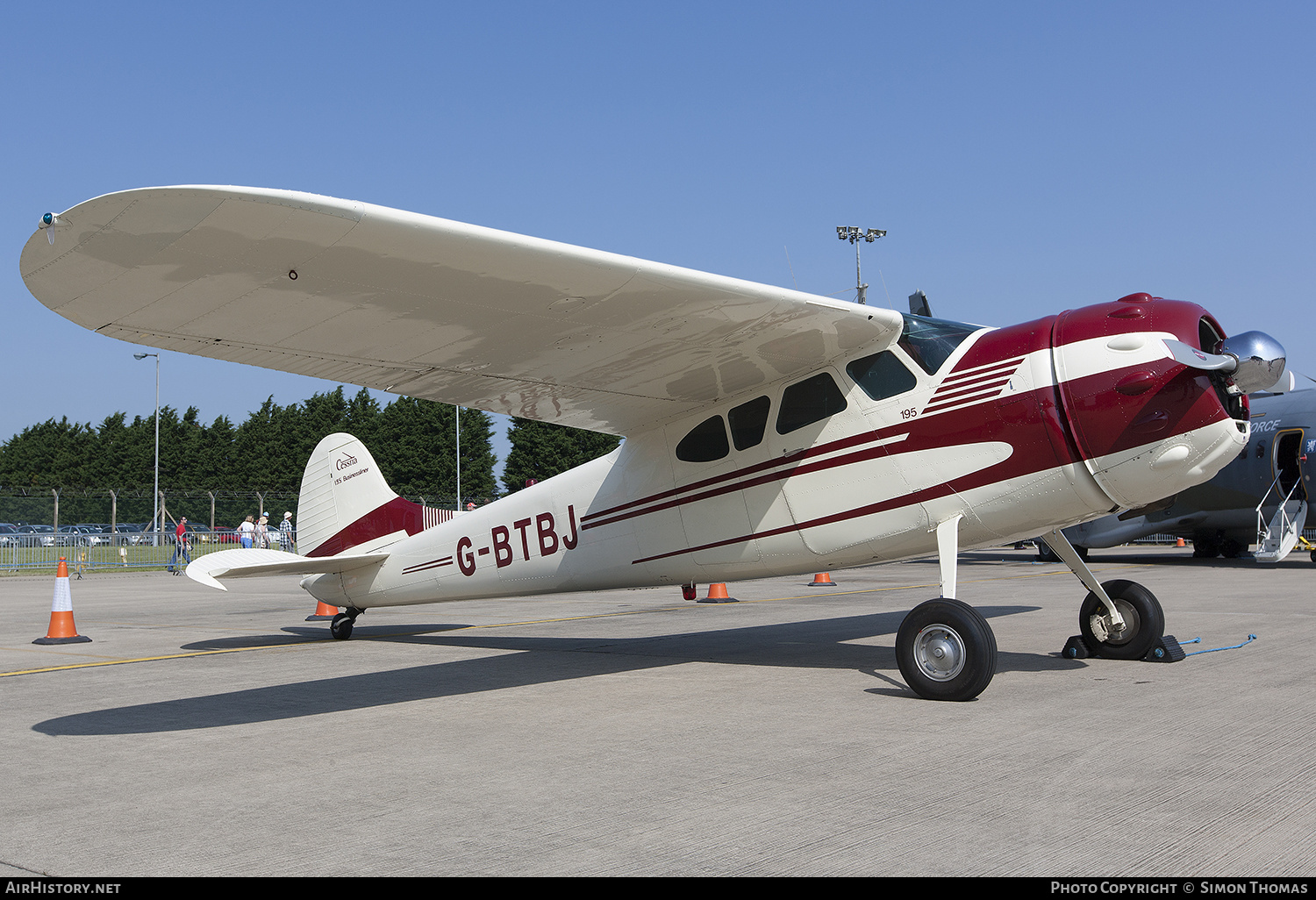 Aircraft Photo of G-BTBJ | Cessna 195B | AirHistory.net #401338