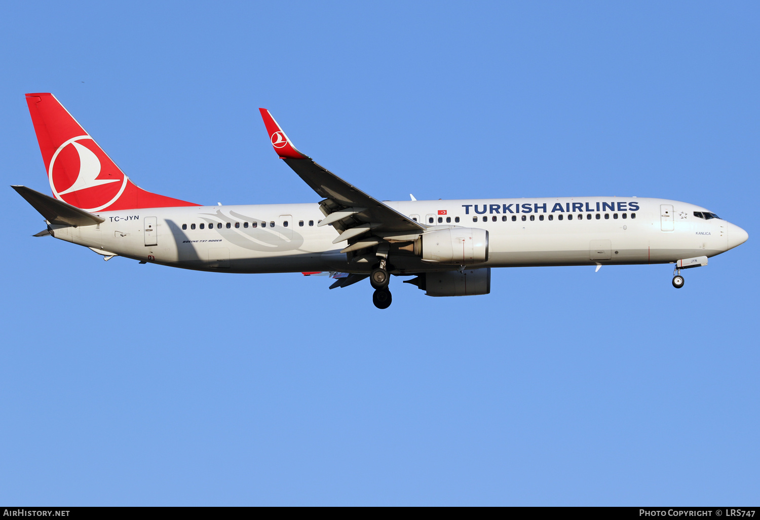 Aircraft Photo of TC-JYN | Boeing 737-9F2/ER | Turkish Airlines | AirHistory.net #401355