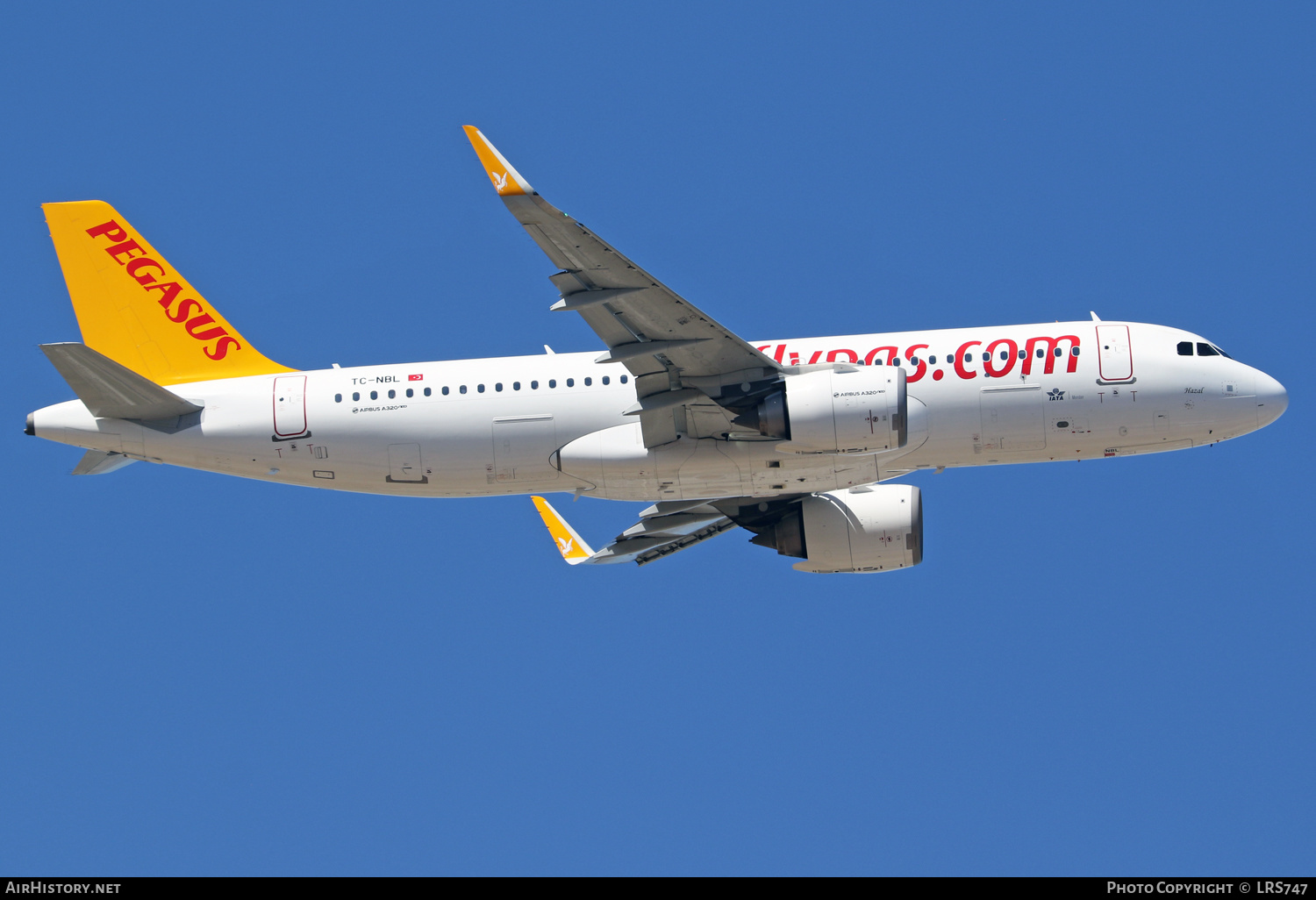 Aircraft Photo of TC-NBL | Airbus A320-251N | Pegasus Airlines | AirHistory.net #401356