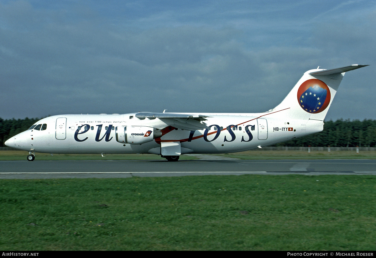 Aircraft Photo of HB-IYY | BAE Systems Avro 146-RJ100 | Crossair | AirHistory.net #401377