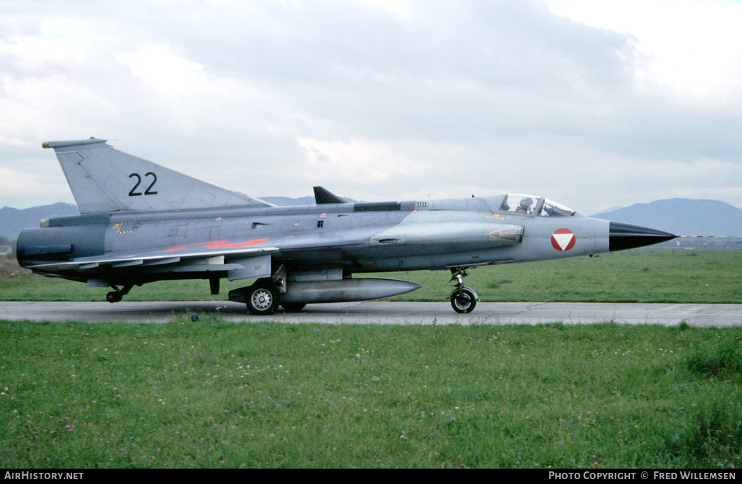 Aircraft Photo of 22 | Saab J35Oe Draken | Austria - Air Force | AirHistory.net #401413