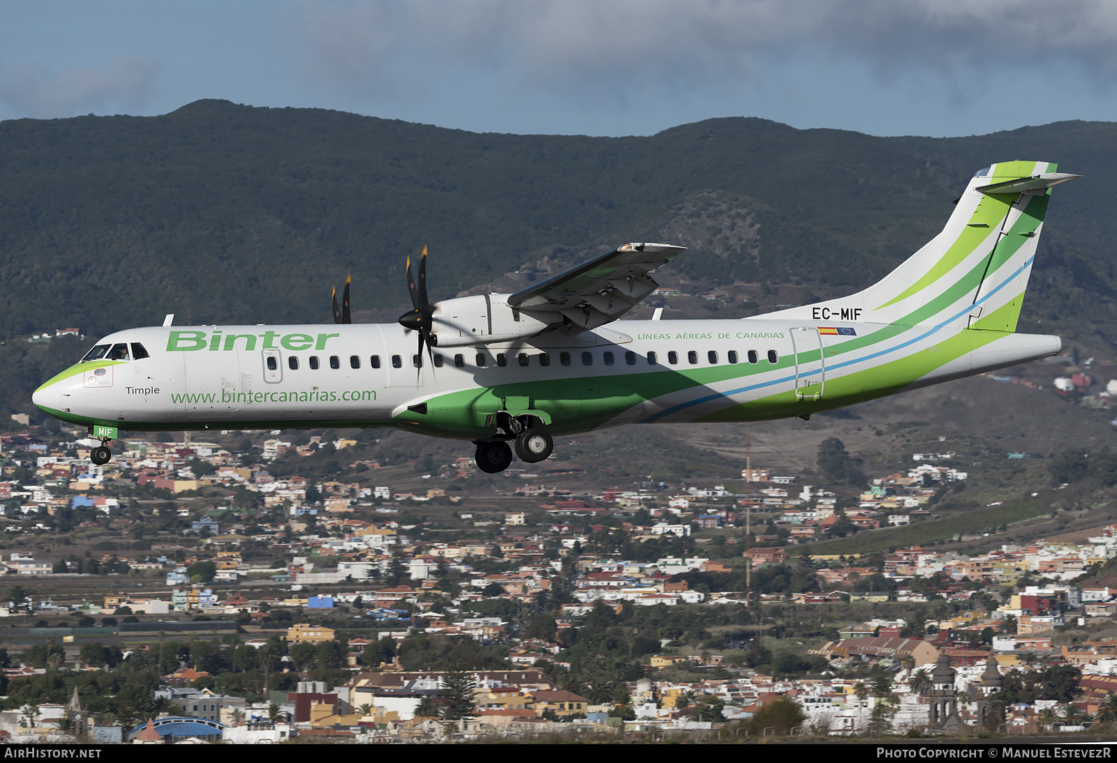 Aircraft Photo of EC-MIF | ATR ATR-72-600 (ATR-72-212A) | Binter Canarias | AirHistory.net #401468