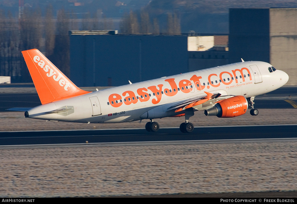 Aircraft Photo of HB-JZO | Airbus A319-111 | EasyJet | AirHistory.net #401479