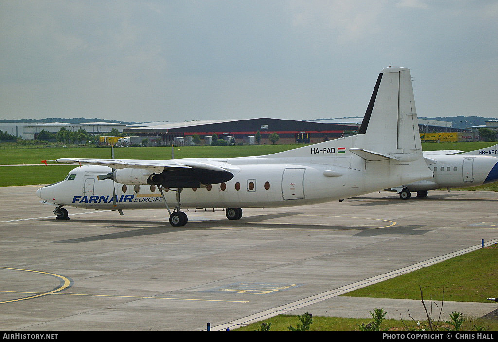 Aircraft Photo of HA-FAD | Fokker F27-500 Friendship | Farnair Europe | AirHistory.net #401488