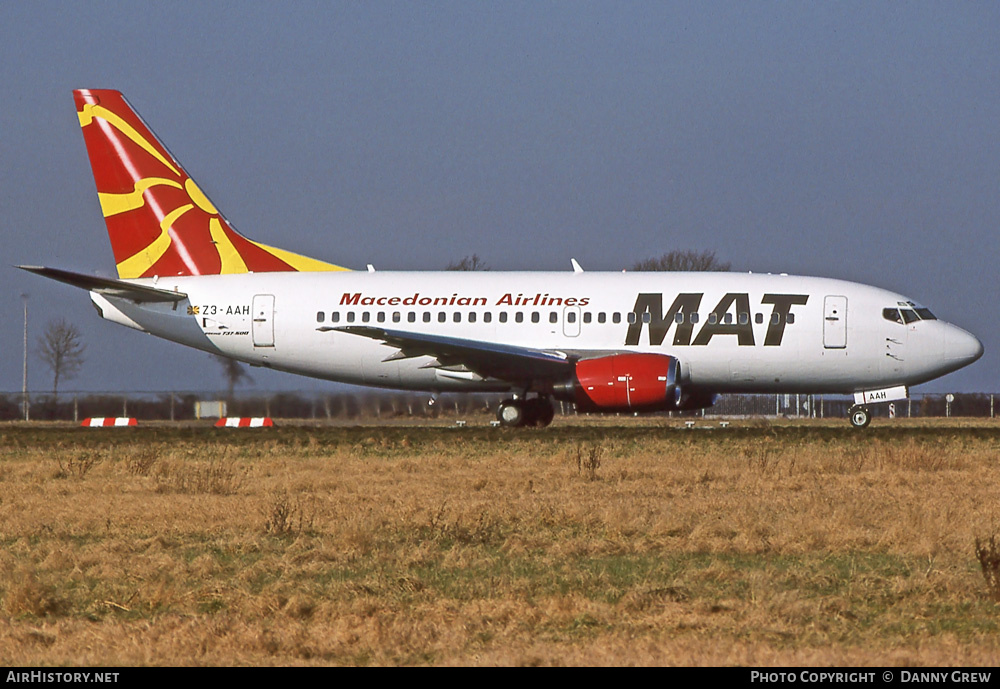 Aircraft Photo of Z3-AAH | Boeing 737-529 | MAT - Macedonian Airlines | AirHistory.net #401549