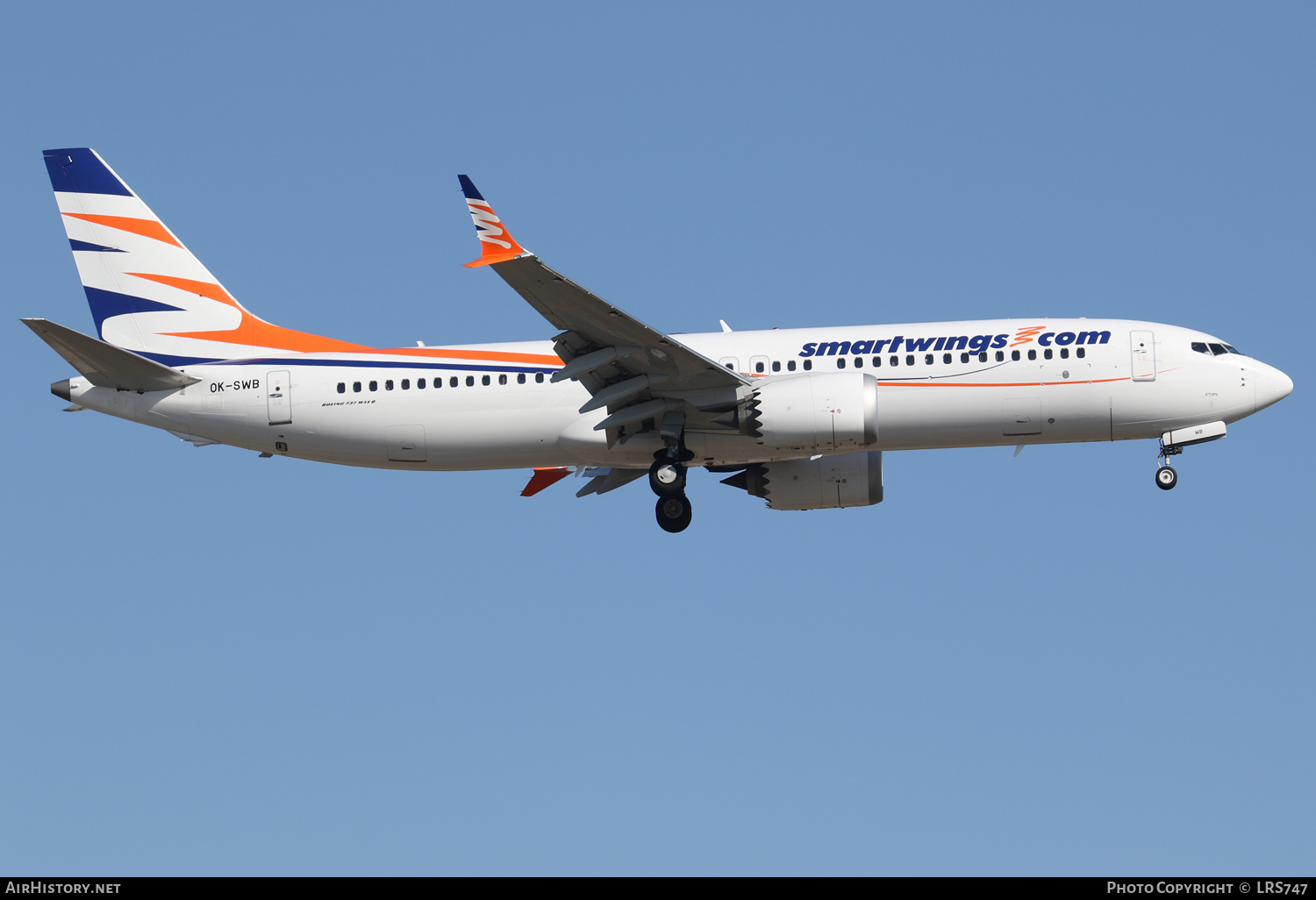 Aircraft Photo of OK-SWB | Boeing 737-8 Max 8 | Smartwings | AirHistory.net #401570