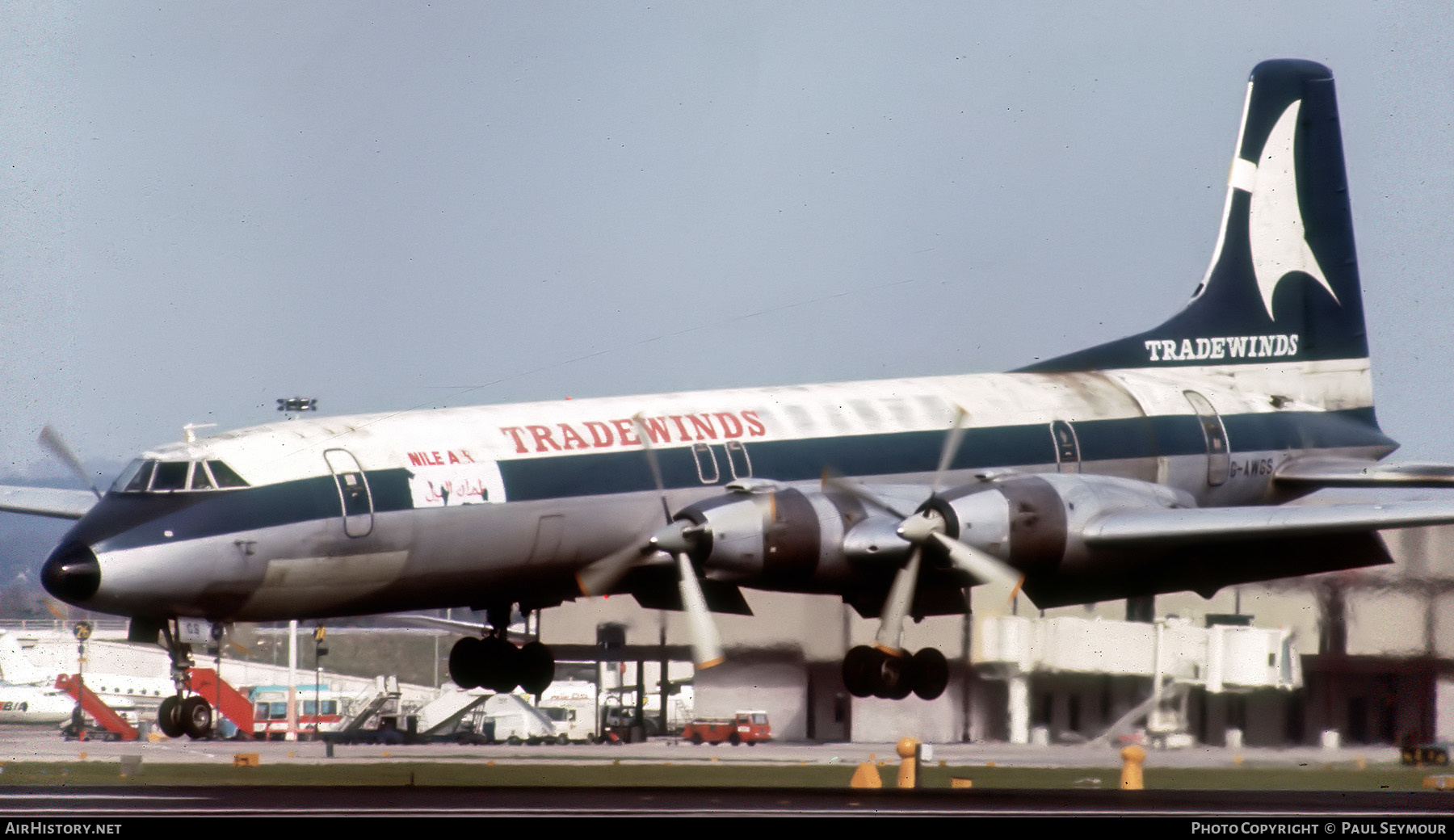 Aircraft Photo of G-AWGS | Canadair CL-44D4-1 | Tradewinds Airways | AirHistory.net #401573