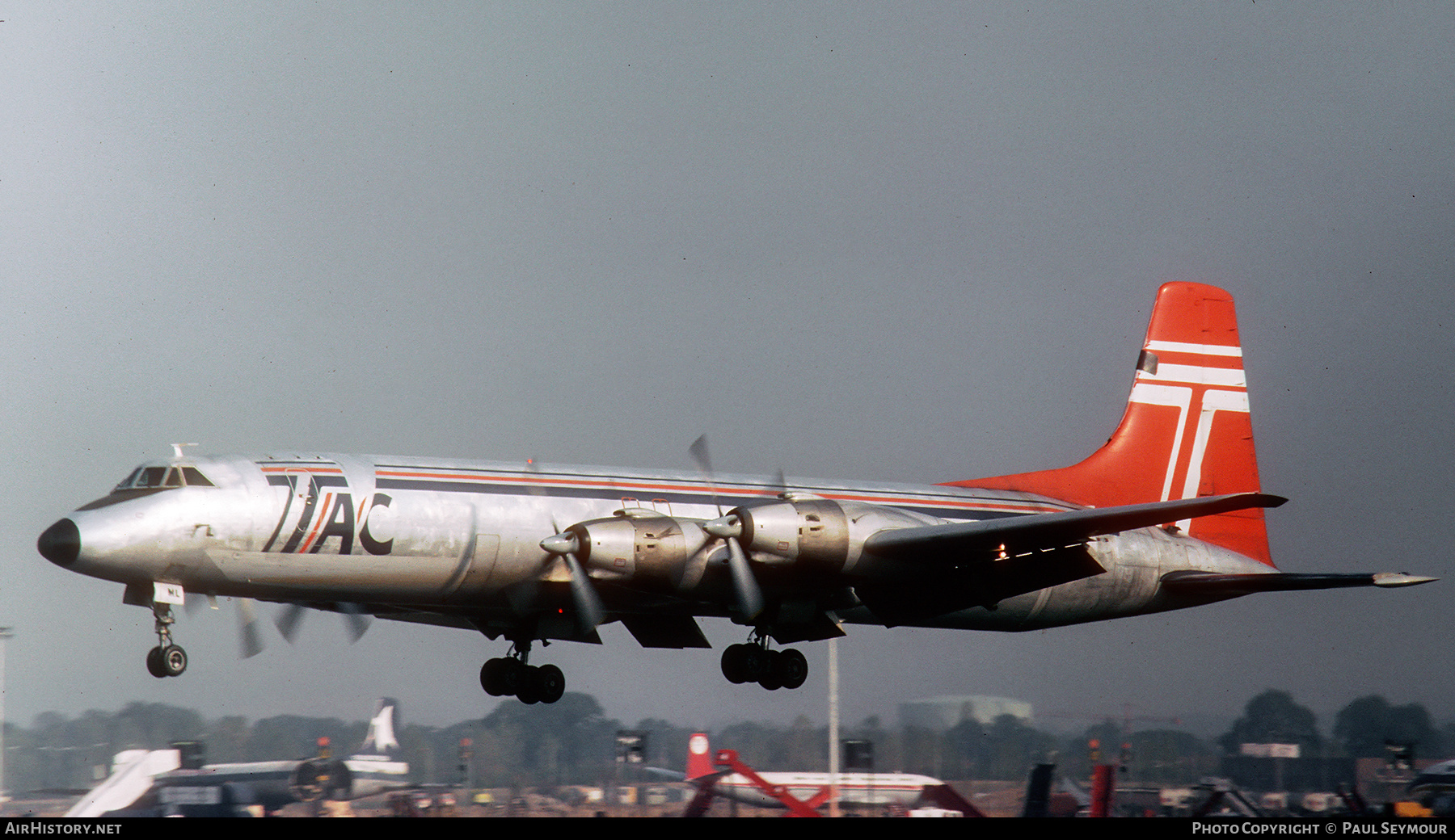 Aircraft Photo of G-AZML | Canadair CL-44D4-2 | Transmeridian Air Cargo | AirHistory.net #401574