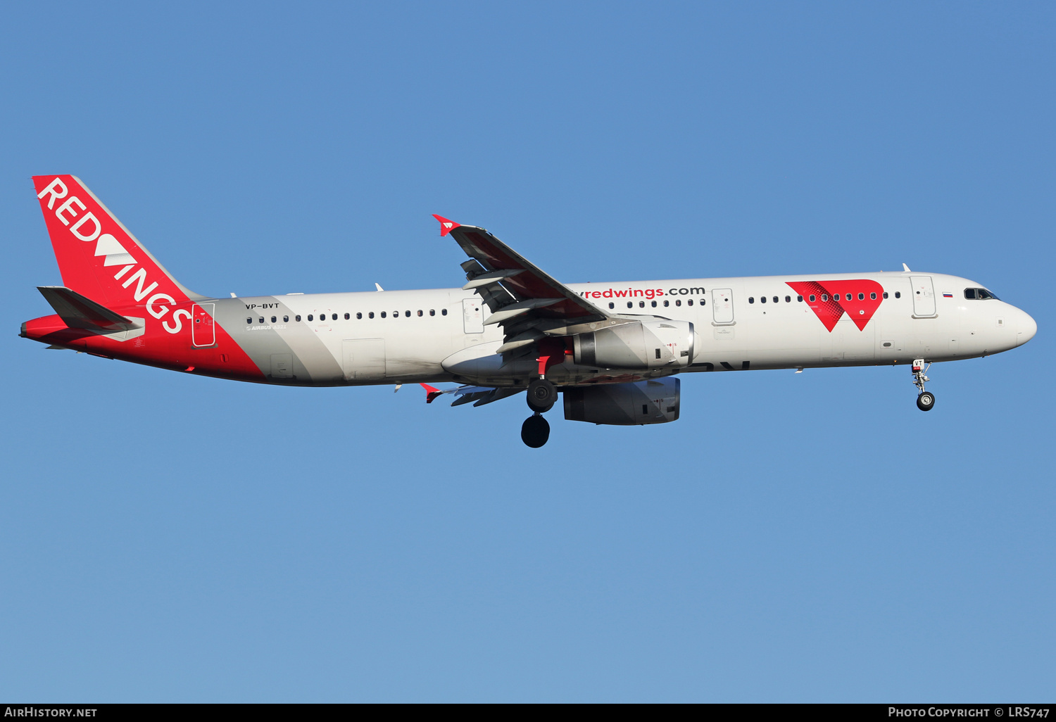 Aircraft Photo of VP-BVT | Airbus A321-231 | Red Wings | AirHistory.net #401578