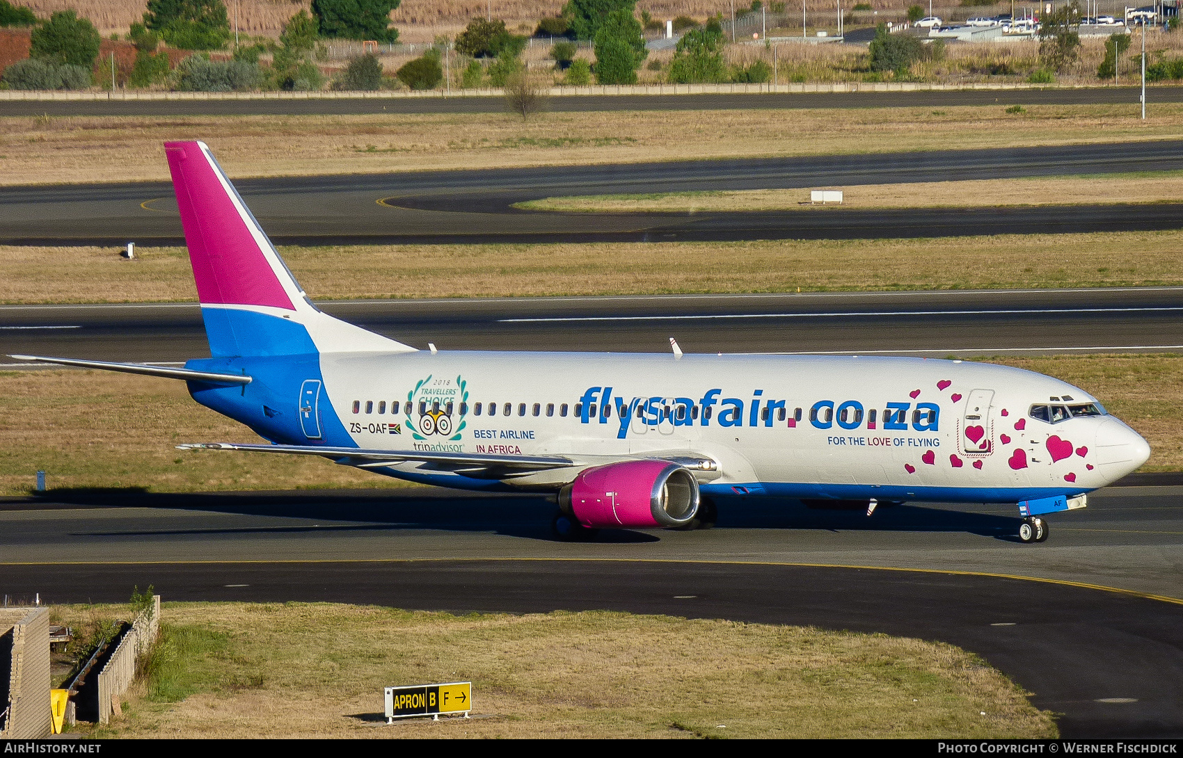 Aircraft Photo of ZS-OAF | Boeing 737-4S3 | FlySafair | AirHistory.net #401588