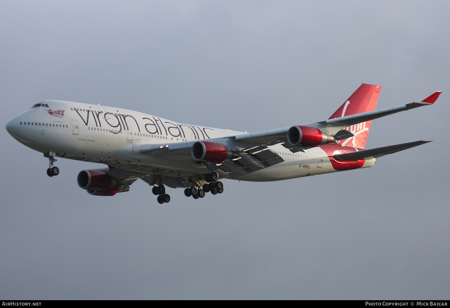 Aircraft Photo of G-VROC | Boeing 747-41R | Virgin Atlantic Airways | AirHistory.net #401598