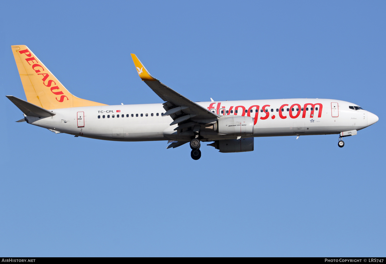 Aircraft Photo of TC-CPL | Boeing 737-82R | Pegasus Airlines | AirHistory.net #401615