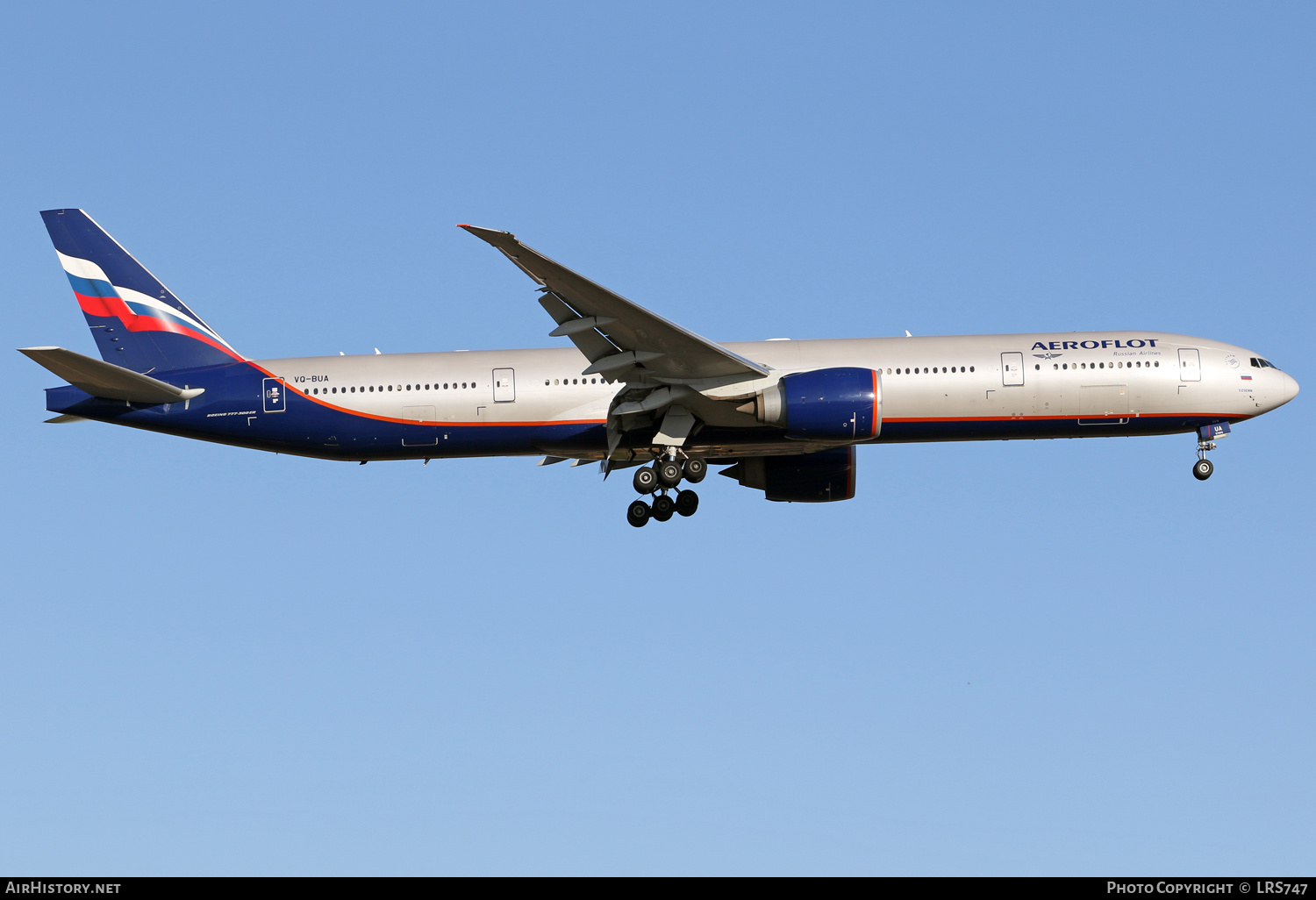 Aircraft Photo of VQ-BUA | Boeing 777-3M0/ER | Aeroflot - Russian Airlines | AirHistory.net #401629