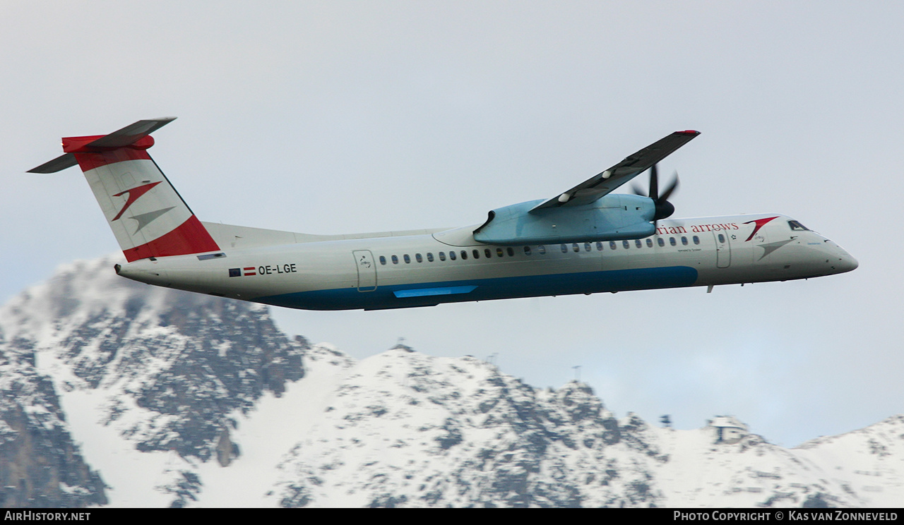 Aircraft Photo of OE-LGE | Bombardier DHC-8-402 Dash 8 | Austrian Arrows | AirHistory.net #401647