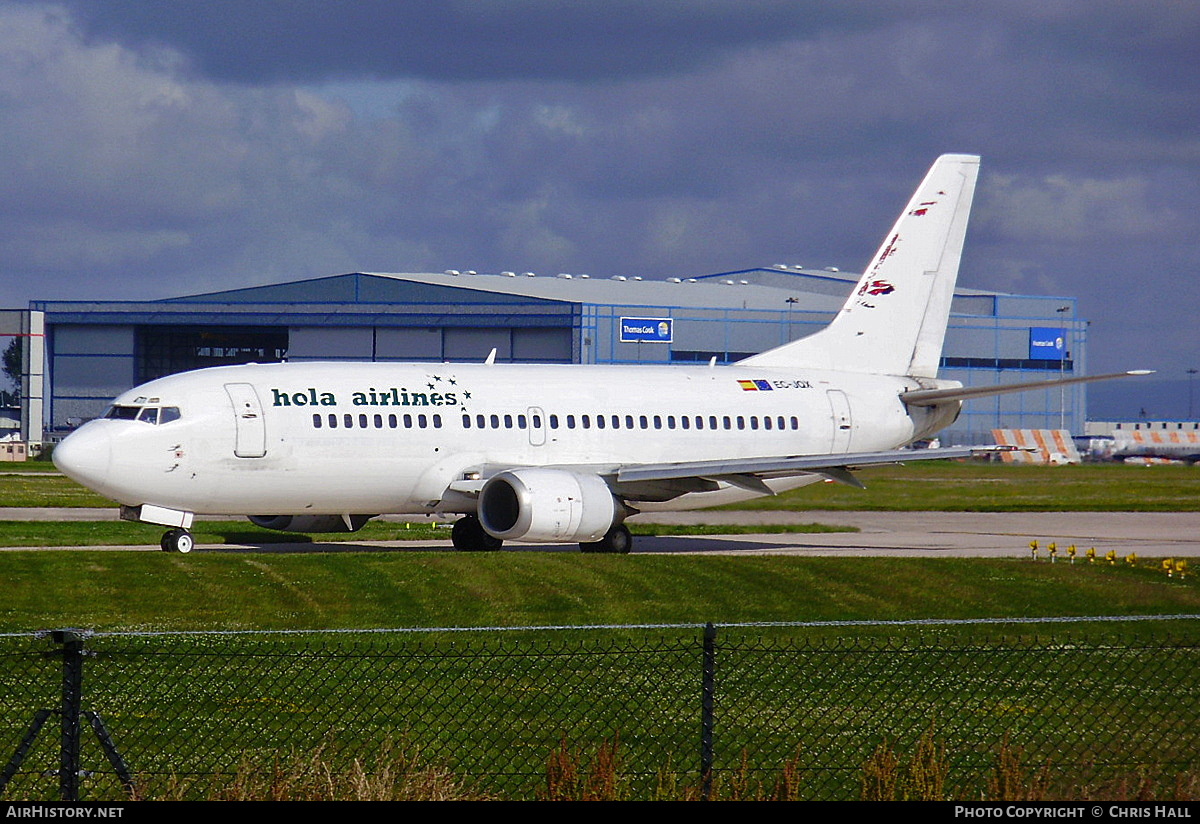 Aircraft Photo of EC-JQX | Boeing 737-329 | Hola Airlines | AirHistory.net #401675