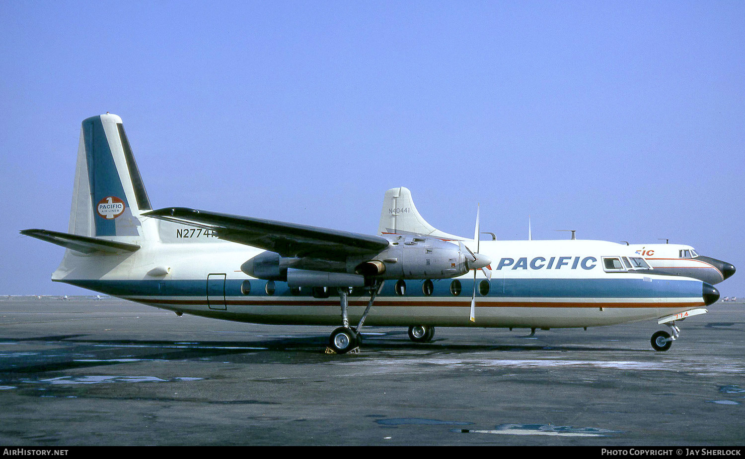 Aircraft Photo of N2774R | Fairchild F-27A | Pacific Air Lines | AirHistory.net #401743