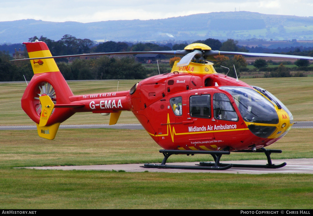 Aircraft Photo of G-EMAA | Eurocopter EC-135T-2 | Midlands Air Ambulance | AirHistory.net #401761