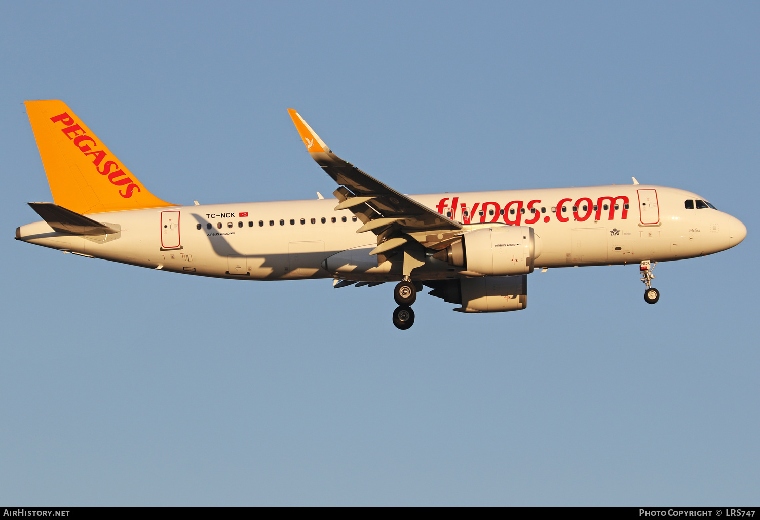 Aircraft Photo of TC-NCK | Airbus A320-251N | Pegasus Airlines | AirHistory.net #401766