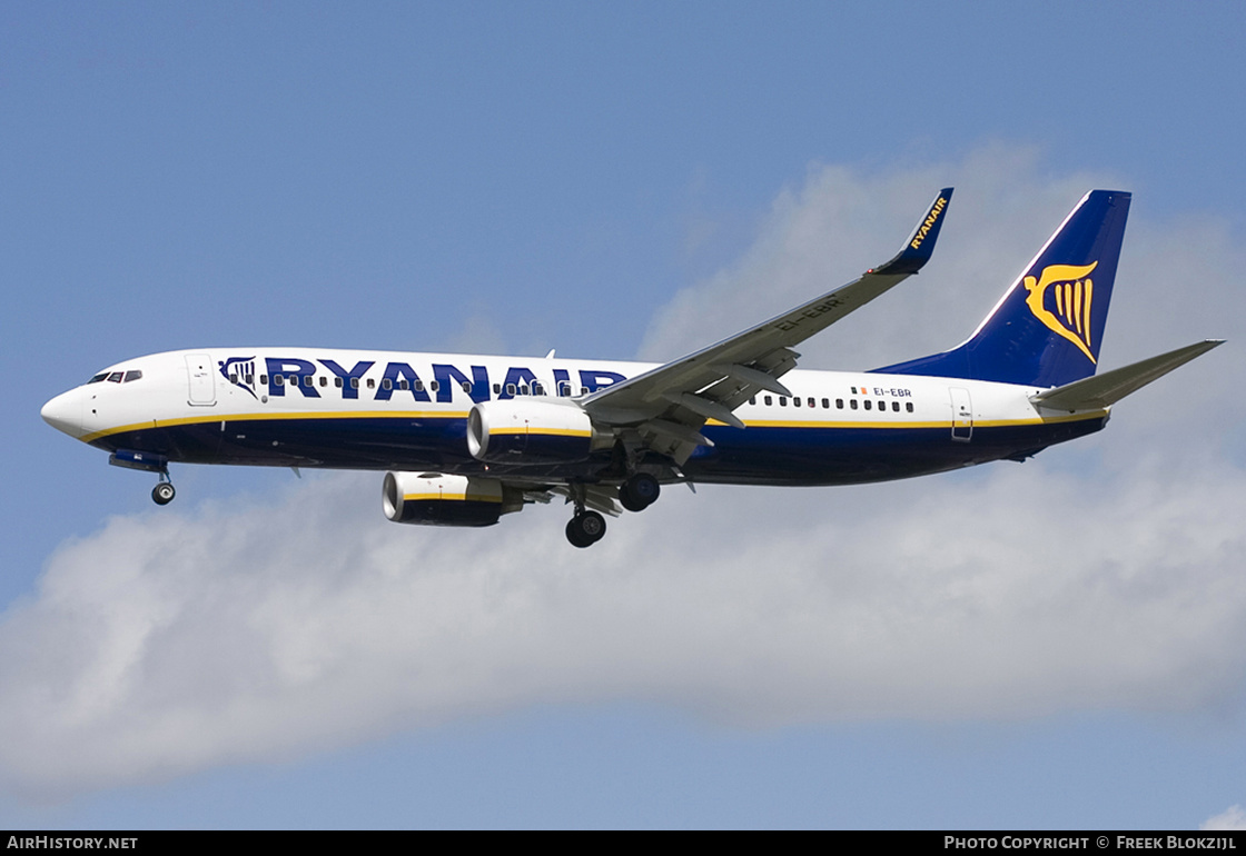 Aircraft Photo of EI-EBR | Boeing 737-8AS | Ryanair | AirHistory.net #401768