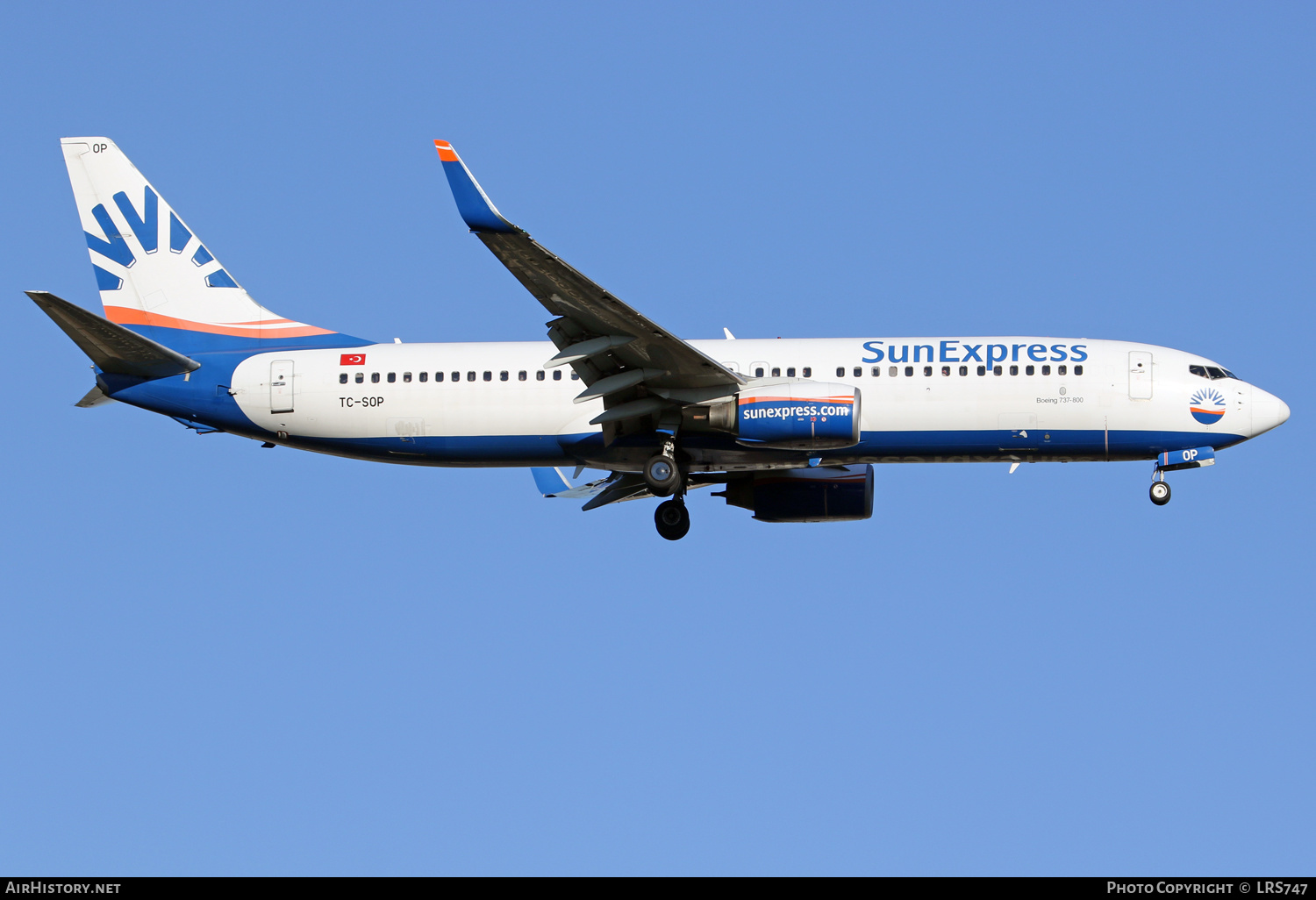 Aircraft Photo of TC-SOP | Boeing 737-8AS | SunExpress | AirHistory.net #401799