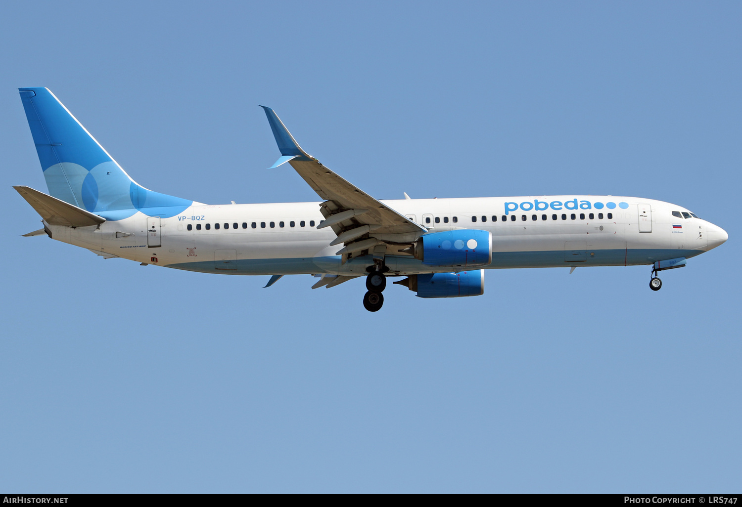 Aircraft Photo of VP-BQZ | Boeing 737-800 | Pobeda Airlines | AirHistory.net #401802