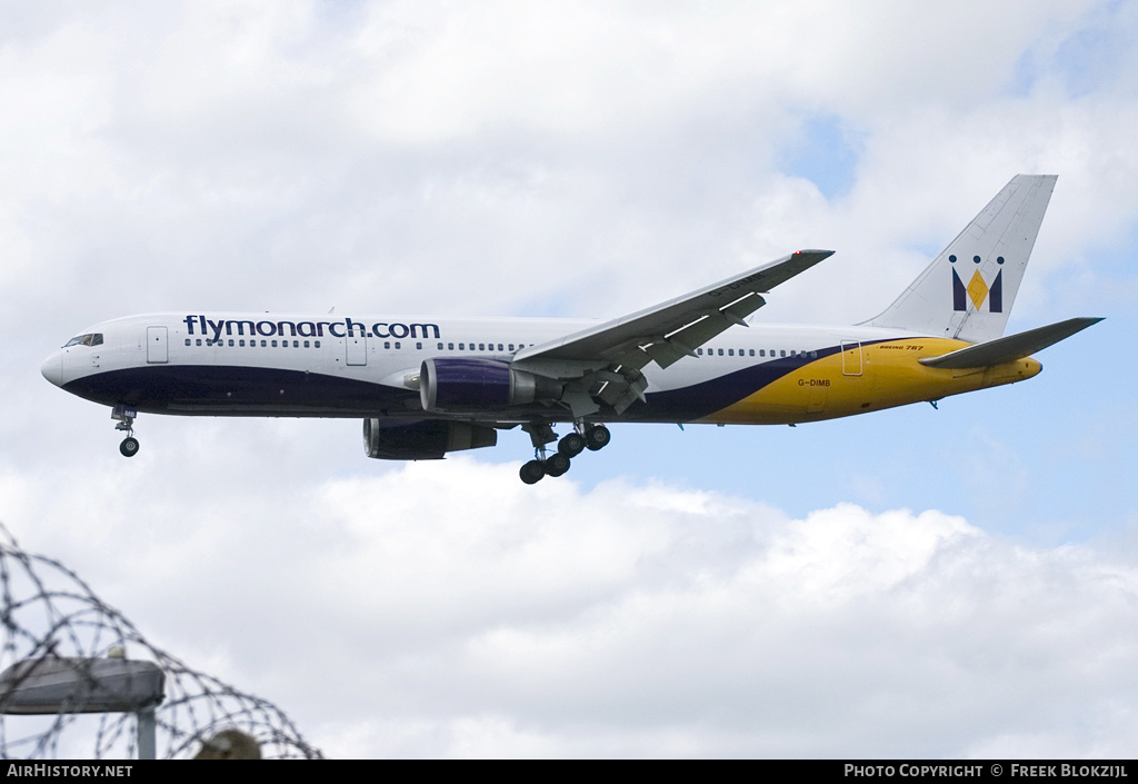 Aircraft Photo of G-DIMB | Boeing 767-31K/ER | Monarch Airlines | AirHistory.net #401808